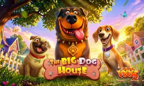 Interface do jogo The Big Dog House em um dispositivo móvel