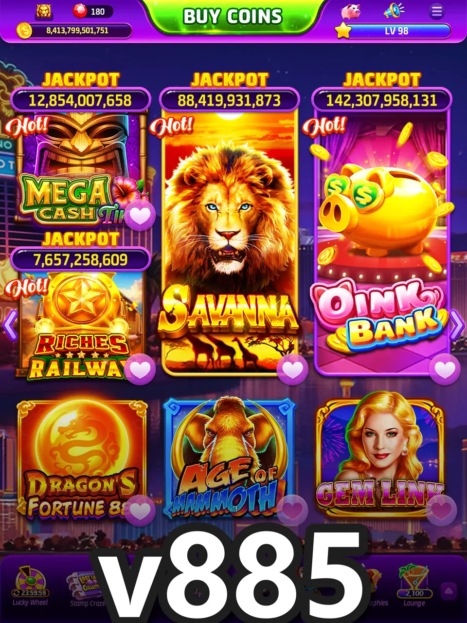 v885 Login